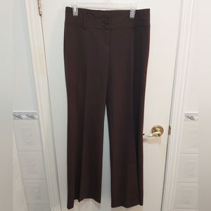 🇨🇦Dynamite Dark Brown Polyester+Rayon Wide Leg Dress Pants